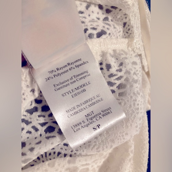 In Bloom Women’s Lace Slip Night Dress Sheer Lingerie - Picture 6 of 7